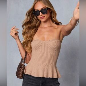 Vici - Knit Peplum Top